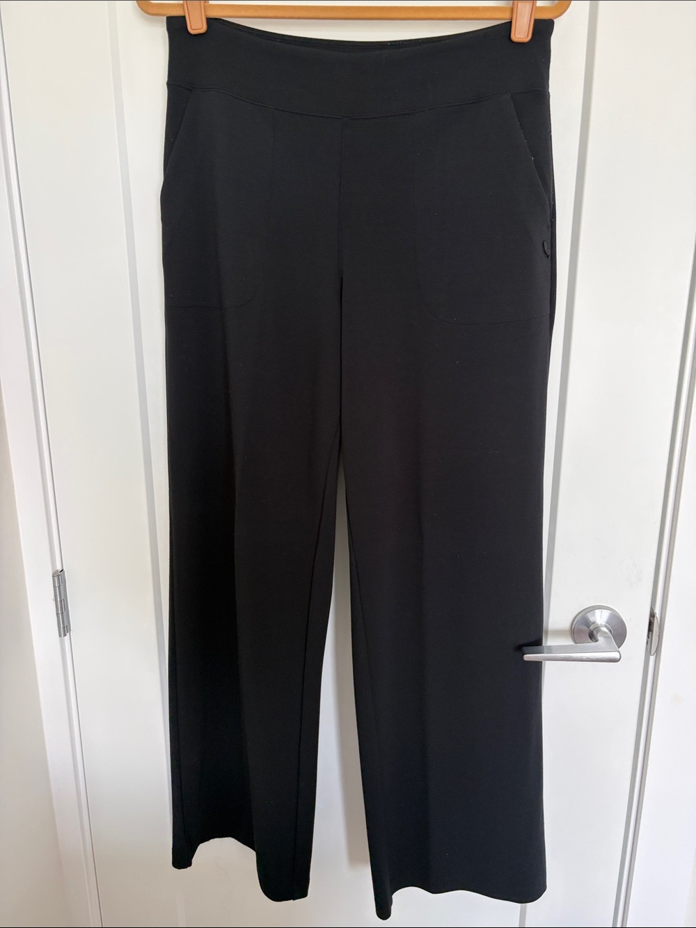 Lole Black Wide-Leg Pull-On Pants
